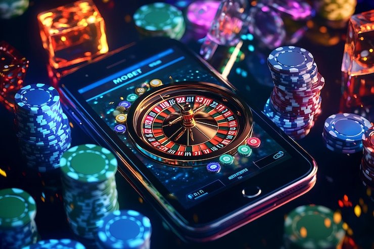 Pengguna mobile memeriksa keamanan akun angkakembar